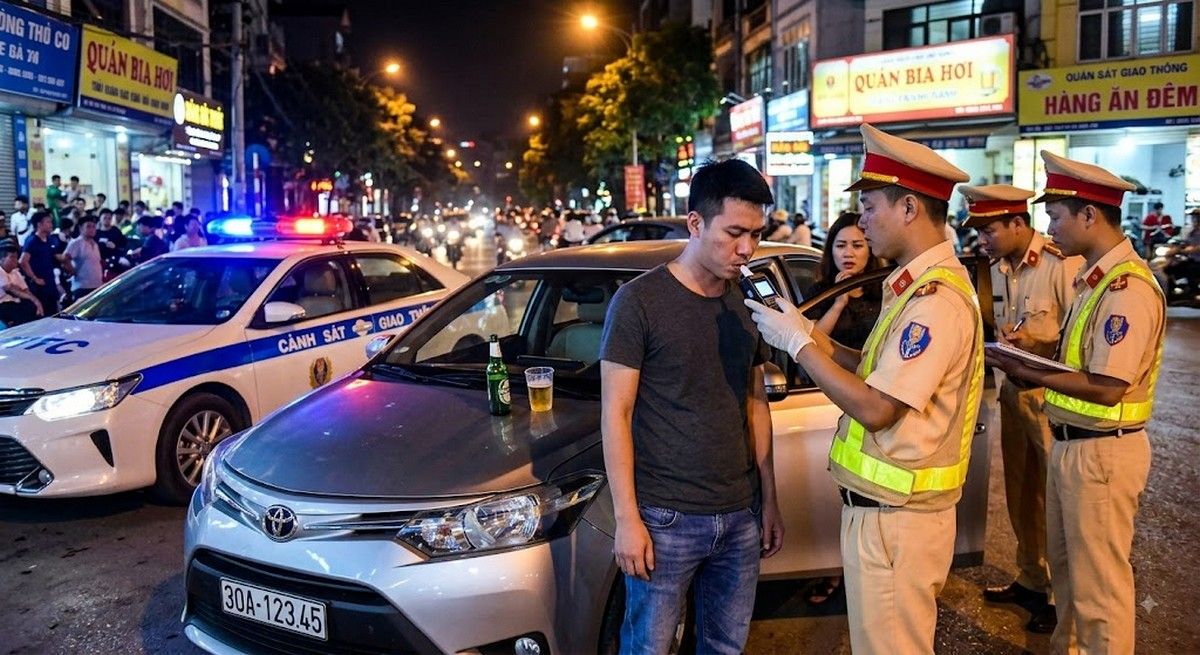 Ba mức nồng độ cồn đối với ô tô được tính như thế nào?