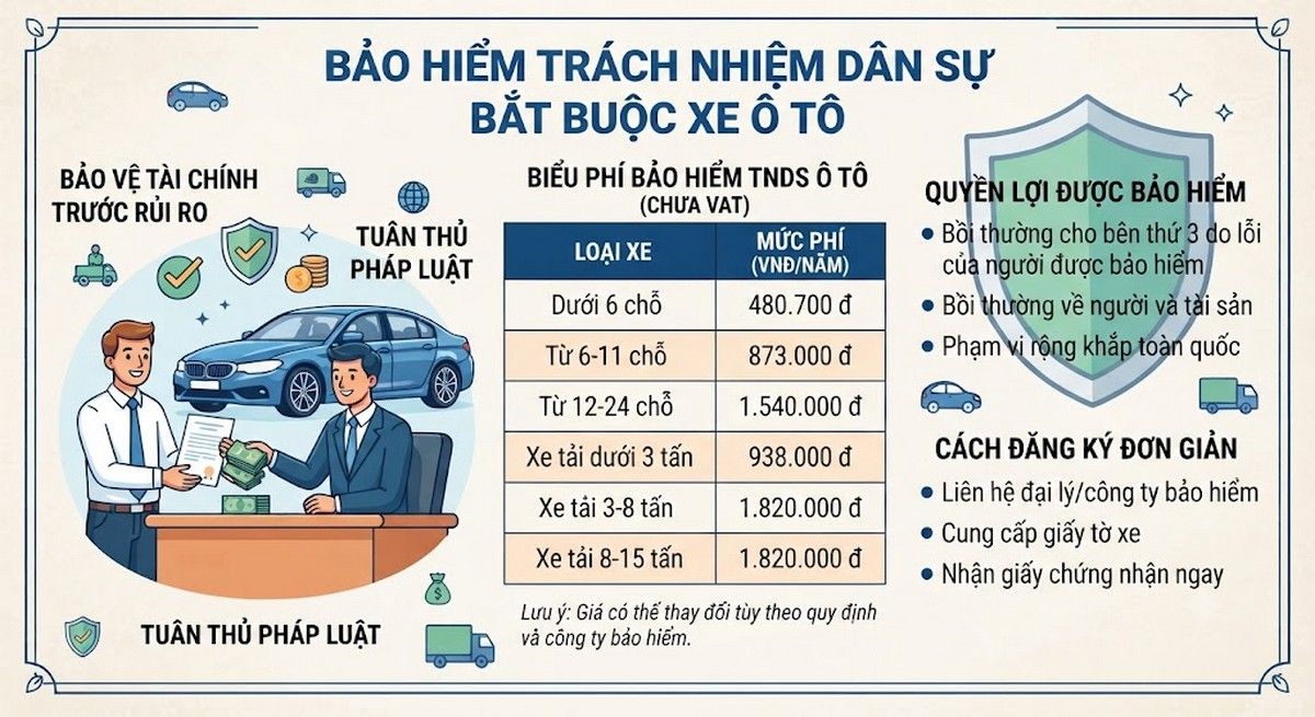bảo hiểm trách nhiệm dân sự ô tô