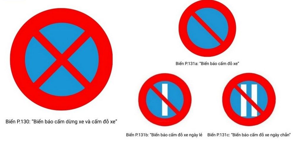 Cách nhận biết nhanh biển P.130 và P.131
