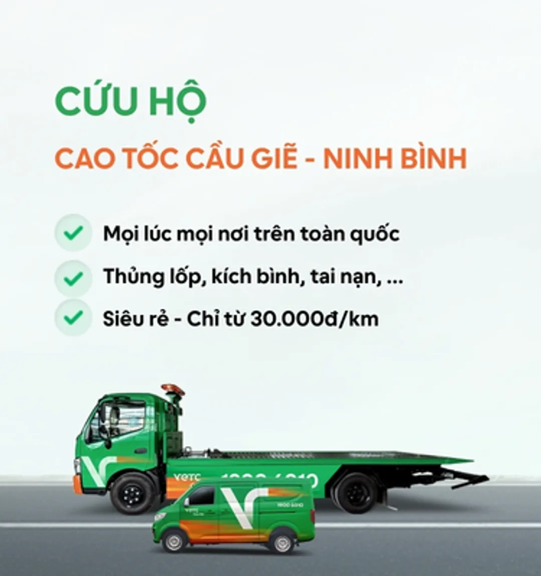 Cứu hộ khu vực Cao tốc Cầu Giẽ - Ninh Bình