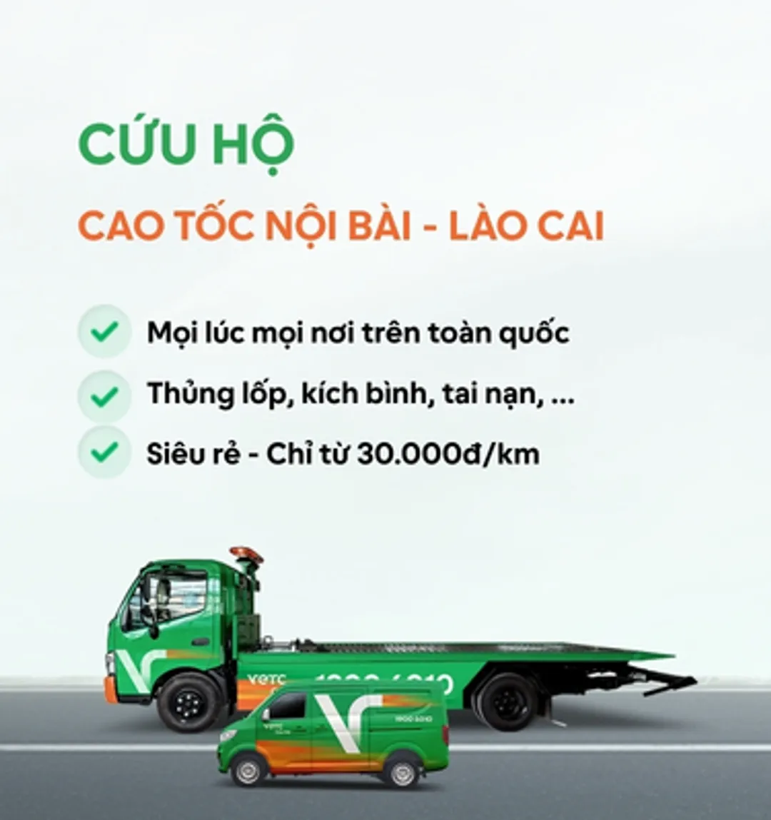 Banner cứu hộ khu vực Nội Bài - Lào Cai