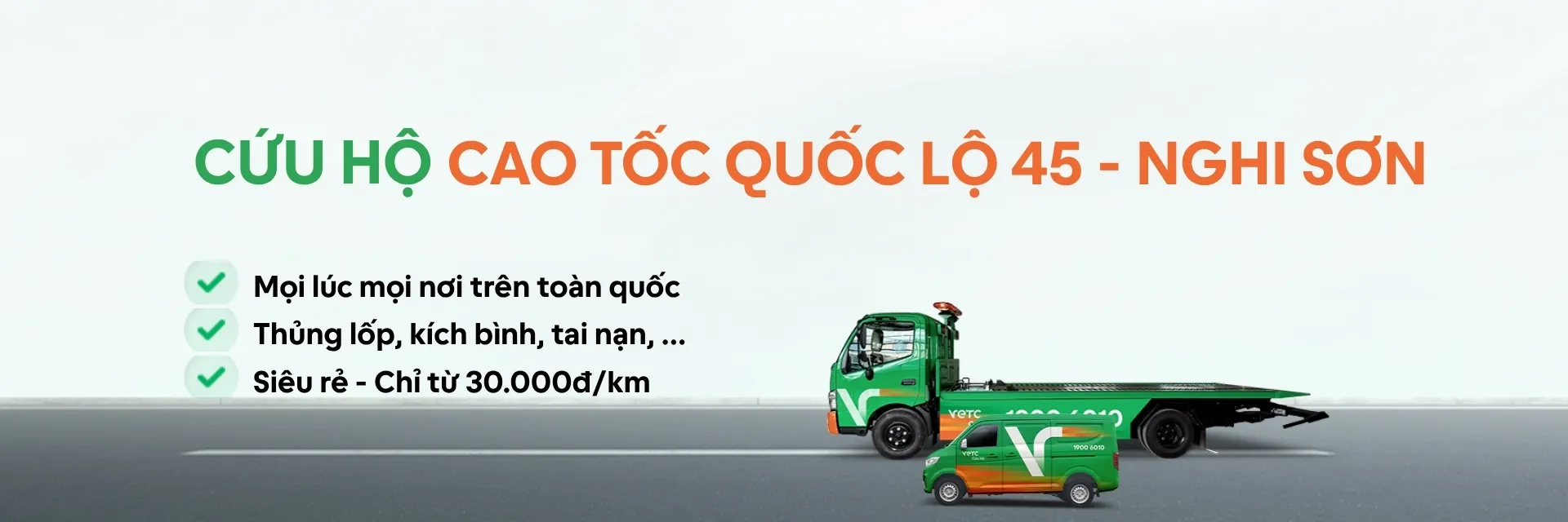 Cứu hộ khu vực Cao tốc Quốc lộ 45 - Nghi Sơn