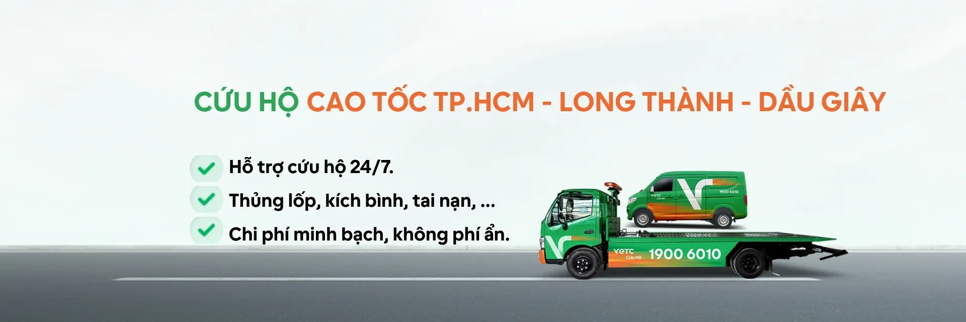 Cứu hộ khu vực Cao tốc TP.HCM - Long Thành - Dầu Giây