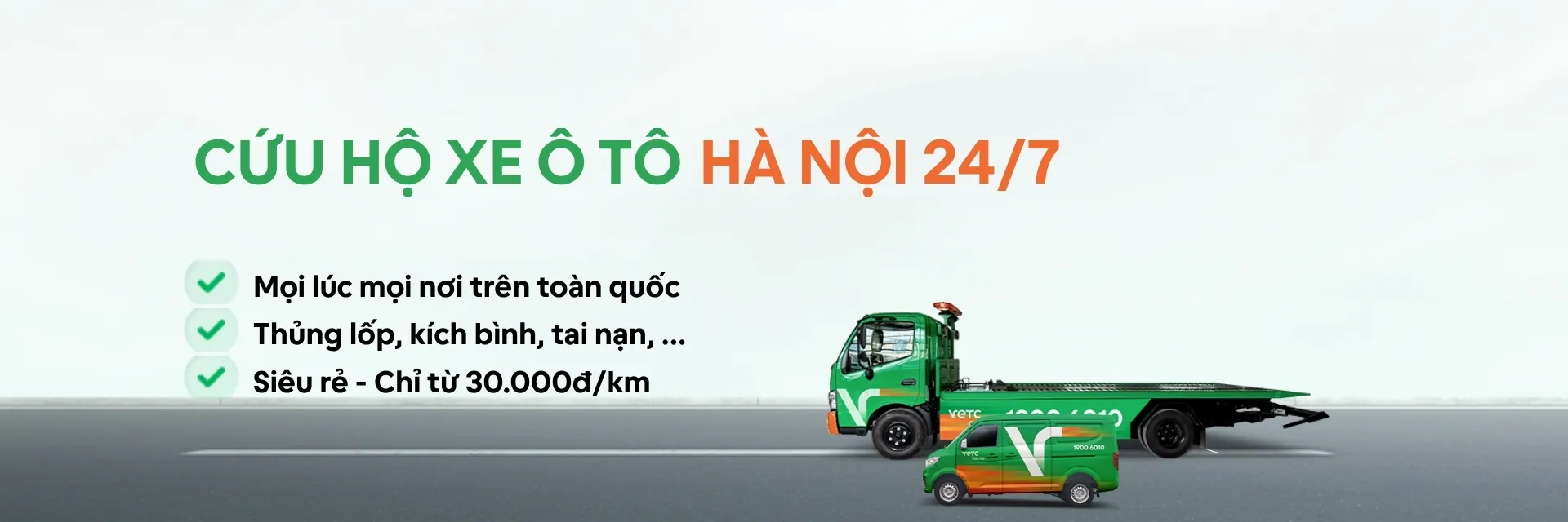 Banner cứu hộ khu vực Hà Nội