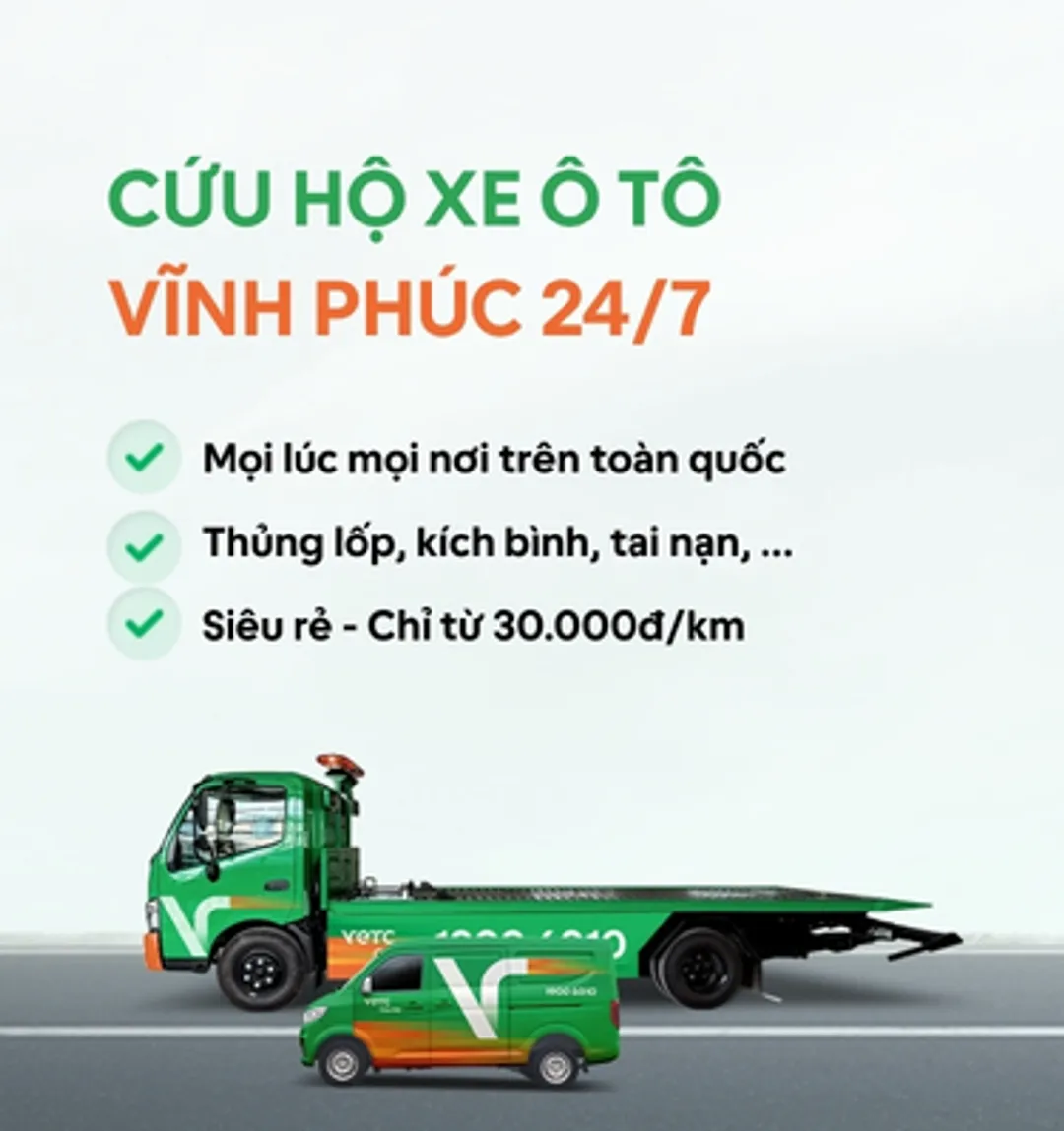 Banner cứu hộ khu vực Vĩnh Phúc