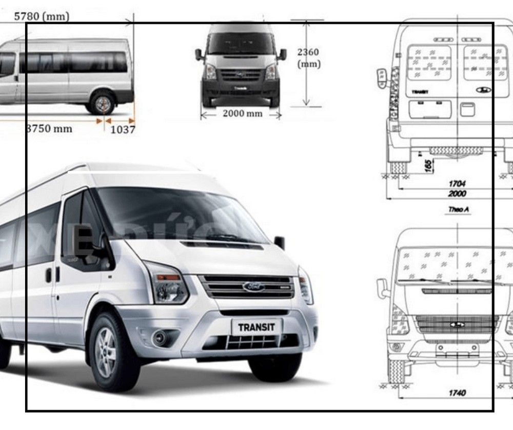 Kích thước xe ô tô 9 chỗ