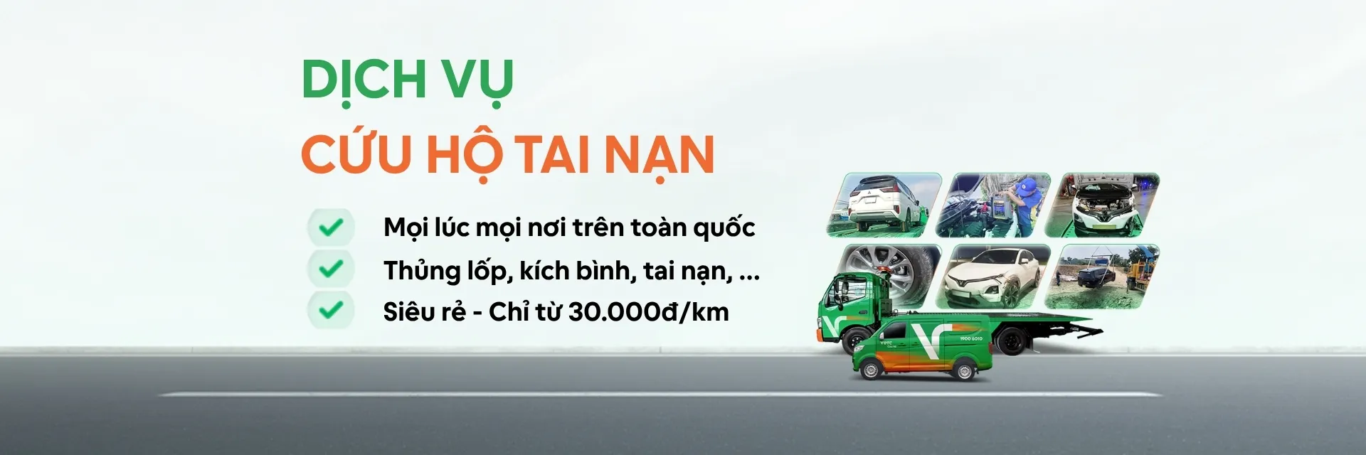 Banner cứu hộ khu vực Cứu hộ tai nạn