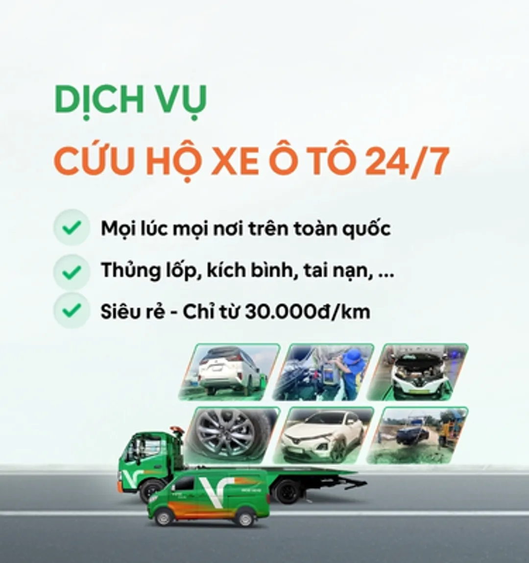 Banner dịch vụ cứu hộ xe ô tô 24/7