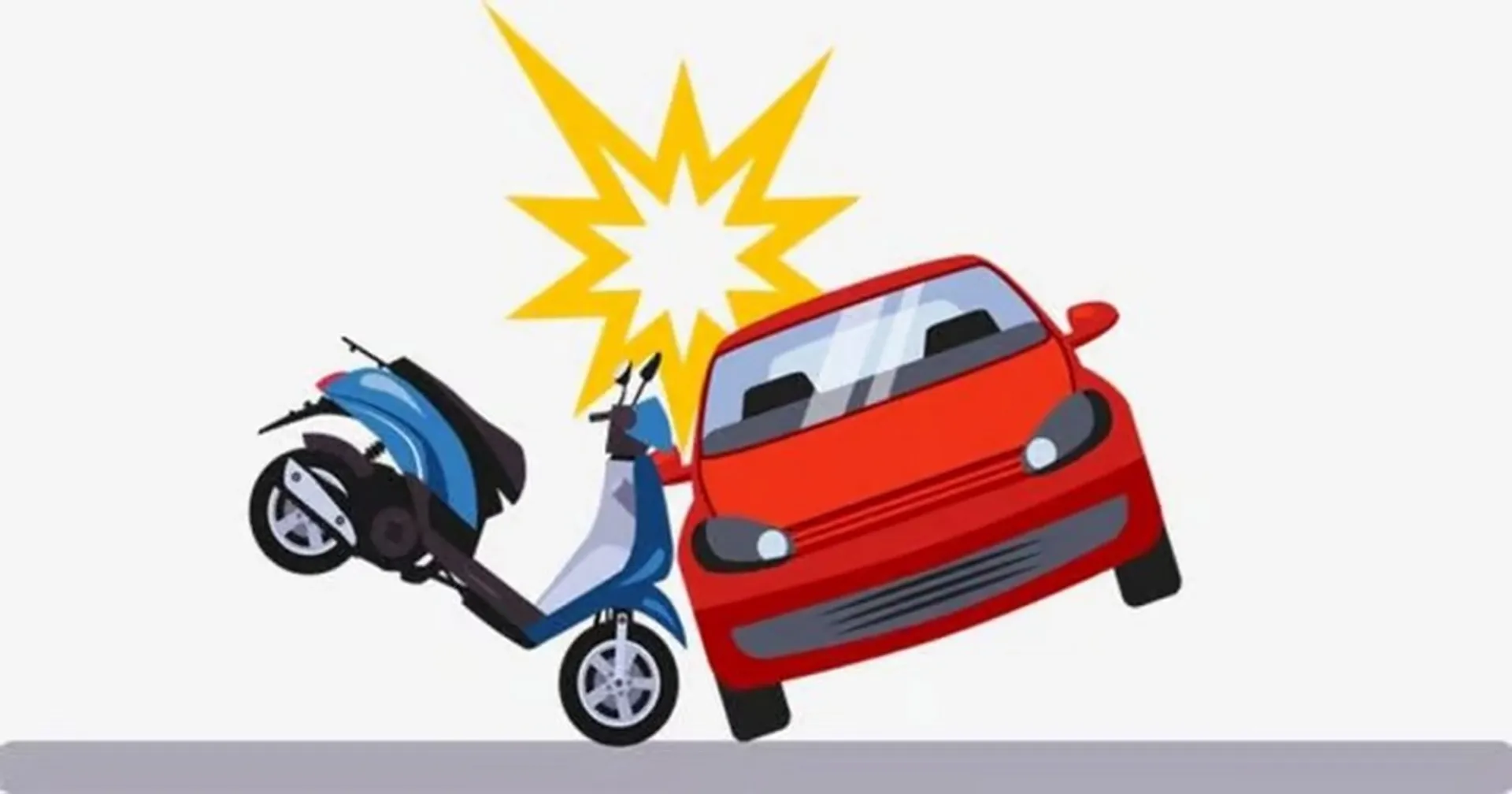 Xe máy đâm vào ô tô xử lý thế nào? Ai phải bồi thường